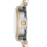 Michael Kors Parker White Dial Two Tone Steel Strap Watch for Women - MK6055