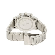 Hugo Boss Aeroliner Chronograph Black Dial Silver Steel Strap Watch for Men - 1513181