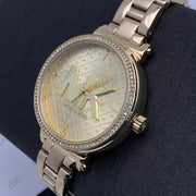 Michael Kors Sofie Quartz Gold Dial Gold Steel Strap Watch For Women - MK4334