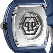 Philipp Plein The SKeleton Blue Dial Blue Silicone Strap Watch for Men  - PWVBA0323