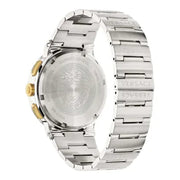 Versace Greca Quartz Blue Dial Silver Steel Strap Watch For Men - VEZ900221
