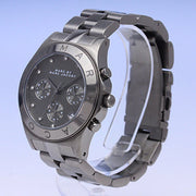Marc Jacobs Blade Chronograph Black Dial Black Steel Strap Watch for Women - MBM3103