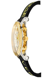 Versace Sports Tech Chronograph Silver Dial Black Rubber Strap Watch for Women - VELT00519