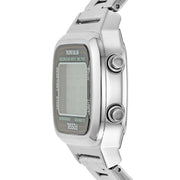 Fossil Retro Digital Silver Dial Silver Steel Strap Watch for Men - FS5844
