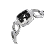 Gucci G Gucci Black Dial Silver Steel Strap Watch For Women - YA125510