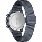 Hugo Boss Pilot Edition Chronograph Blue Dial Blue Mesh Bracelet Watch for Men - 1513887