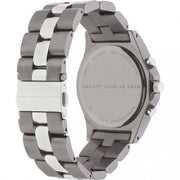 Marc Jacobs Blade Chronograph Black Dial Two Tone Steel Strap Watch for Women - MBM3179