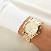 Michael Kors Bradshaw Gold Dial Gold Steel Strap Watch for Women - MK5605