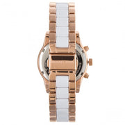 Michael Kors Ritz White Dial Two Tone Steel Strap Watch for Women - MK6324