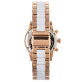 Michael Kors Ritz White Dial Two Tone Steel Strap Watch for Women - MK6324