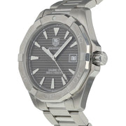 Tag Heuer Aquaracer Automatic Anthracite Grey Dial Silver Steel Strap Watch for Men - WAY2113.BA0928