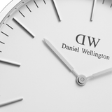 Daniel Wellington Classic Southampton White Dial Three Tone Nylon Strap Watch For Women - DW00100050