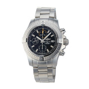 Breitling Avenger Chronograph 45mm Black Dial Silver Steel Strap Watch for Men - A13317101B1A1