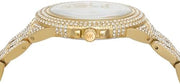 Michael Kors Camille Three-Hand Crystals White Dial Gold Steel Strap Watch for Women - MK4800