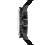 Emporio Armani Diver Chronograph Black Dial Black Silicone Strap Watch For Men - AR11515