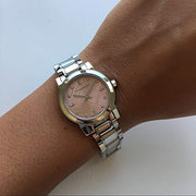 Burberry The City Diamonds Pink Dial Silver Steel Strap Watch for Women - BU9223