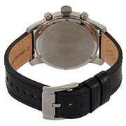 Fossil Pilot Chronograph Sky Blue Dial Black Leather Strap Watch for Men - FS5162
