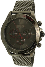 Hugo Boss Ikon Chronograph Grey Dial Grey Mesh Bracelet Watch for Men - 1513443