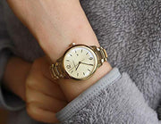 Burberry The Classic Champagne Gold Dial Gold Steel Strap Watch for Women - BU10109