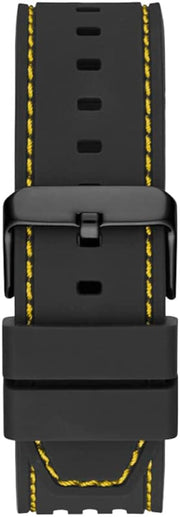 Guess Phoenix Chronograph Black Dial Black Rubber Strap Watch for Men - GW0499G2