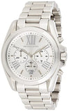 Michael Kors Bradshaw Chronograph Silver Dial Silver Steel Strap Watch for Men - MK5535