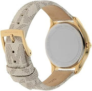 Michael Kors Jaycie Quartz Gold Dial White Leather Strap Watch for Women - MK2861