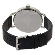 Calvin Klein Even Black Dial Black Leather Strap Watch for Women - K7B211C1