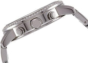 Guess Mini Sunrise Chronograph Quartz Silver Dial Silver Steel Strap Watch For Women - W0623L1