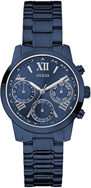 Guess F14 Chronograph Analog Blue Dial Blue Steel Strap Watch For Women - W0448L5
