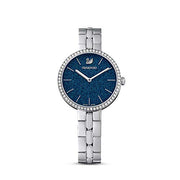 Swarovski Cosmopolitan Blue Dial Silver Steel Strap Watch for Women - 5517790