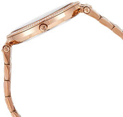 Michael Kors Darci Brown Dial Rose Gold Stainless Steel Strap Watch for Women - MK3217