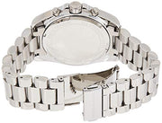 Michael Kors Bradshaw Chronograph Silver Dial Silver Steel Strap Watch For Women - MK6537
