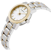 Burberry The City Silver Dial Two Tone Steel Strap Watch for Women - BU9217