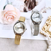 Guess Whisper Silver Dial Silver Mesh Bracelet Watch for Women - W1084L1