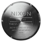 Nixon 51-30 Chrono Black Dial Black Steel Strap Watch for Men - A083-001