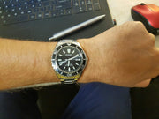 Citizen Promaster Diver Chronograph Black Dial Silver Steel Strap Watch For Men - BN0190-82E