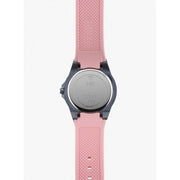 Guess Limelight Blue Dial Pink Rubber Strap Watch For Women - W0775L5