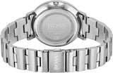 Hugo Boss Prima Chronograph Silver Dial Silver Steel Strap Watch for Women - 1502570
