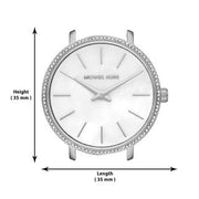 Michael Kors Pyper Quartz Mother of Pearl White Dial Silver Mesh Strap Watch For Women - MK4618