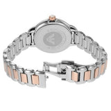 Emporio Armani Three Hand Mother of Pearl Dial Two Tone Steel Strap Watch For Women - AR11569
