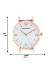 Emporio Armani Gianni Mother of Pearl Dial Two Tone Steel Strap Watch For Women - AR1764