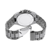 Michael Kors Lennox Chronograph Black Dial Grey Steel Strap Watch For Men - MK9118