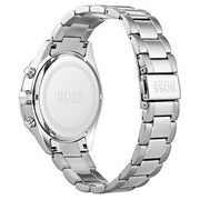 Hugo Boss Talent Chronograph Blue Dial Silver Steel Strap Watch for Men - 1513582