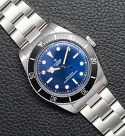 Tudor Black Bay 54 Blue Dial Silver Steel Strap Watch for Men - M7943A1A0NU-0001