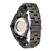 Marc Jacobs Henry Skeleton Black Dial Black Steel Strap Watch for Women - MBM3254