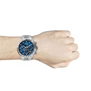 Hugo Boss Hero Sport Chronograph Blue Dial Silver Steel Strap Watch for Men - 1513755