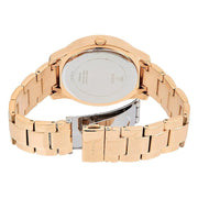 Guess Sassy Quartz White Dial Rose Gold Steel Strap Watch For Women - W0705L3