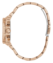 Guess Fusion Chronograph Rose Gold Dial Rose Gold Steel Strap Watch for Women - GW0552L3