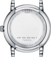 Tissot T Classic Carson Premium Lady Mother of Pearl Pink Dial Silver Steel Strap Watch For Women - T122.210.11.159.00