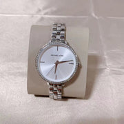 Michael Kors Charley Quartz Silver Dial Silver Steel Strap Watch for Women - MK4398